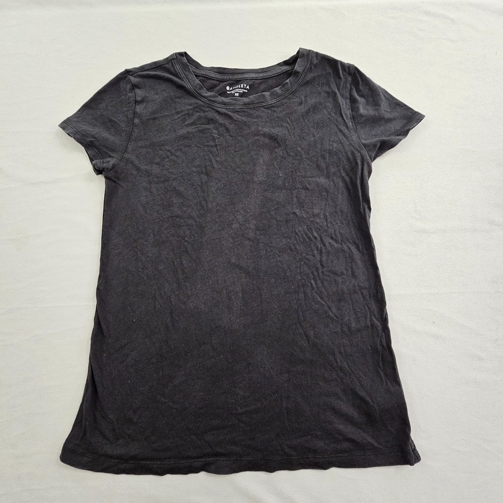 Athleta Black Short Sleeve T-Shirt Women's XS
